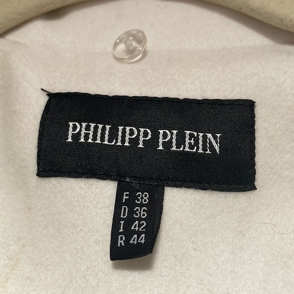$3900 Philipp Plein Black Skull lining Fitted Single Button tail Coat size Small - Picture 4 of 8